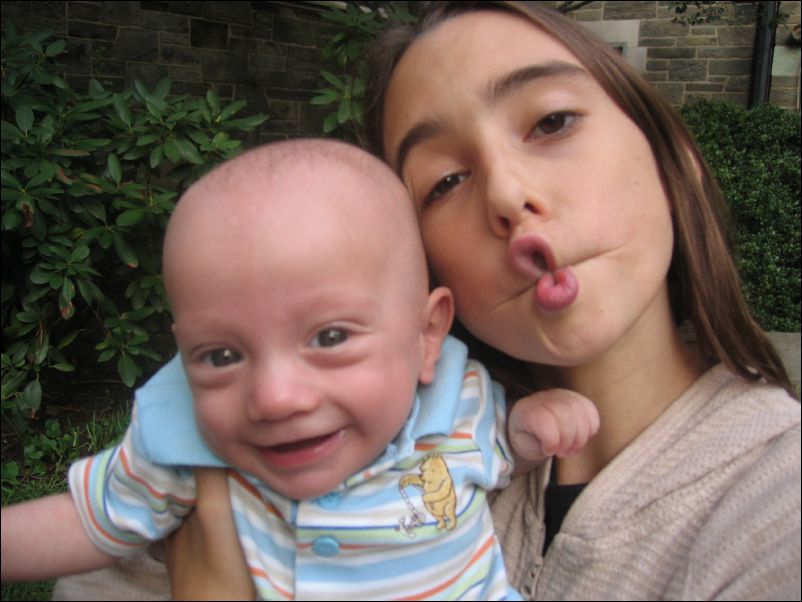 Funny face Sebastian & Carly